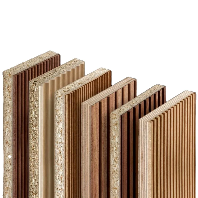 3D CNC Machined Surface Grooved Wood Wall Panels