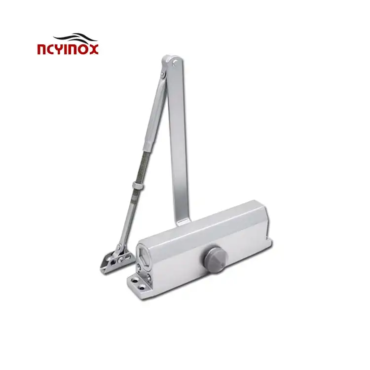 80-120kg heavy duty door closer hydraulic 90 degree hold open hospital door opener and closer