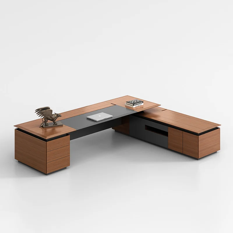 Good Quality Luxury Ceo Boss Manager Desk Executive Wooden Office Table