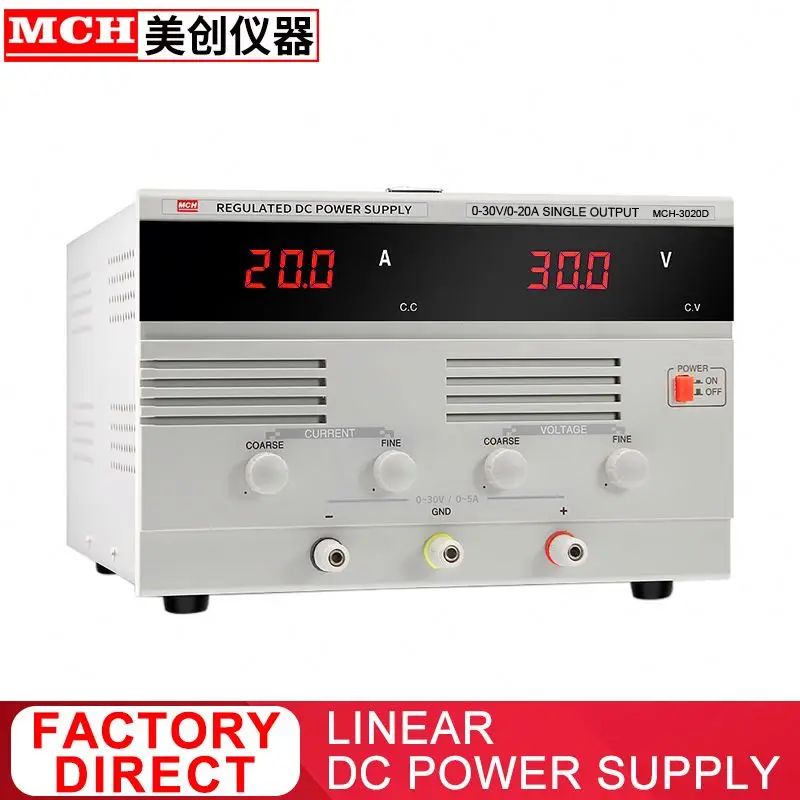 MCH Variable Linear Dc Bench Power Supply 30v 20A - Regulated Adjustable