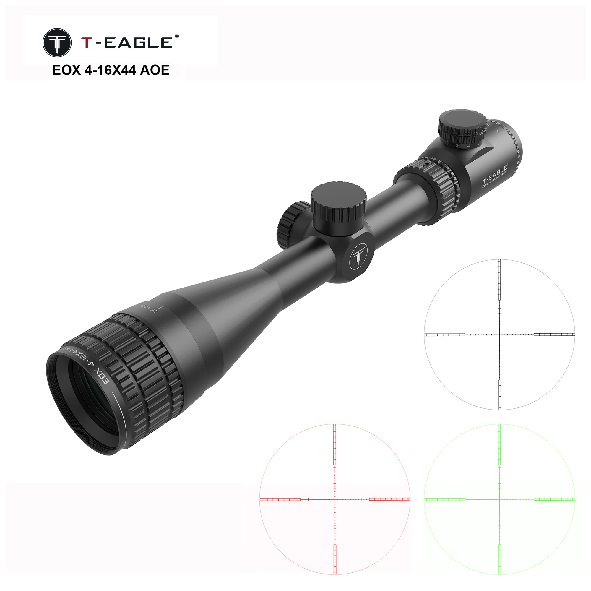 TEAGLE EOX 4-16X44 AOE Illumination Scopes & Accessories Fully Multicoated Glass Sight Slim Profile Wide Angle Optics