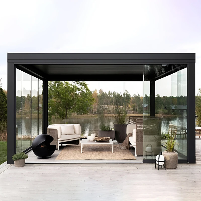 Manufacture Outdoor Retractable Pergola Gazebo 3x4 Heavy Duty Party Tent Shading for Pergolas Chinese Pavilion