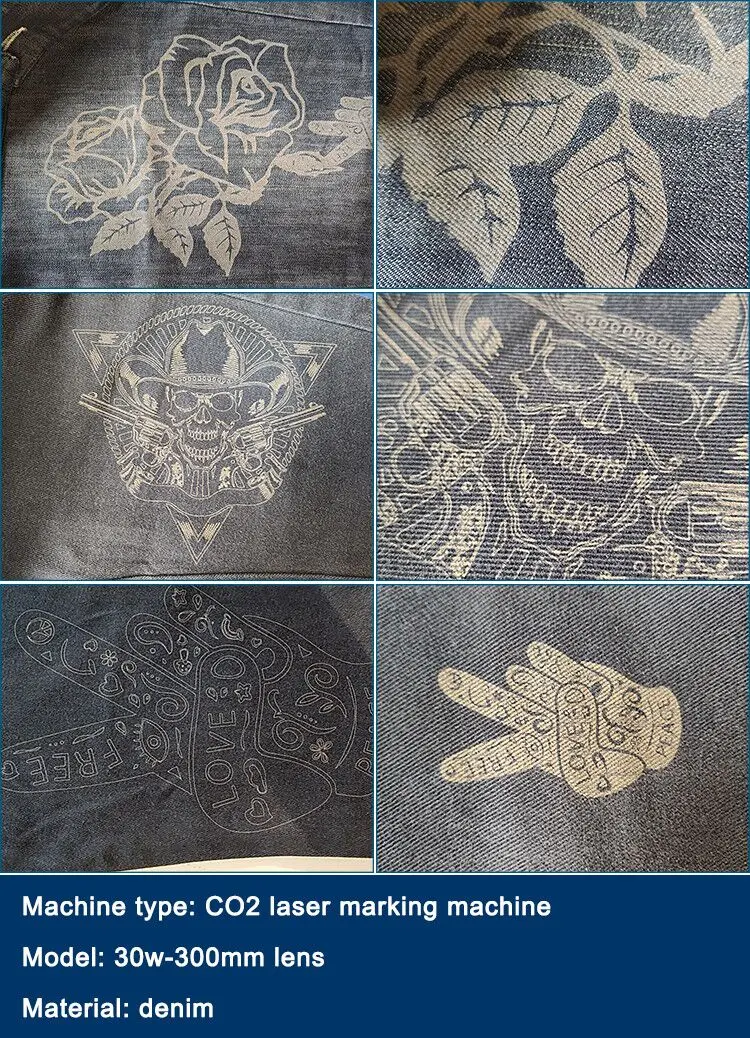 co2 laser marking jeans
