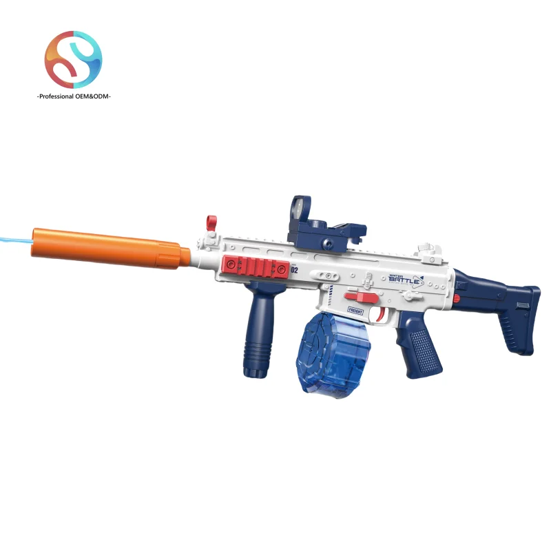 2024 SCAR Electric Water Gun for Adult Powerful Water Squirt Gun for Kids Automatic Super Water Soaker Pistol Kids Toy Gun