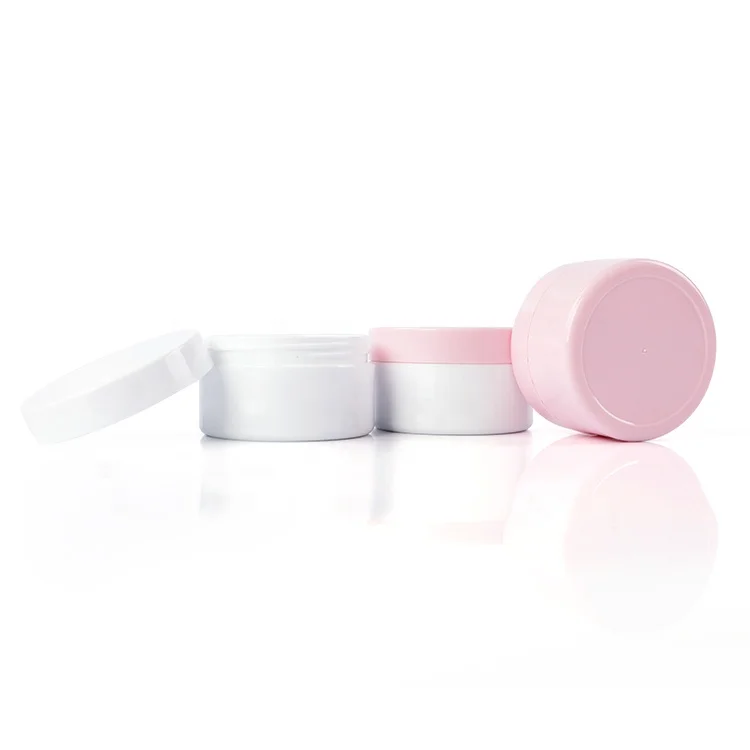 jars manufacturers customizable 100ml thick single wall plastic containers cream jars for cosmetic
