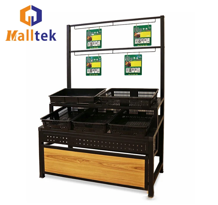 Fruit Vegetable Displays Supermarket Shelf Fresh Fruit Stands Store Display Racks Gondola For Fruit