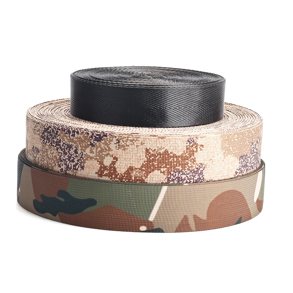 Wholesale Hot Style Molle Custom Camo Strap Black Nylon Webbing