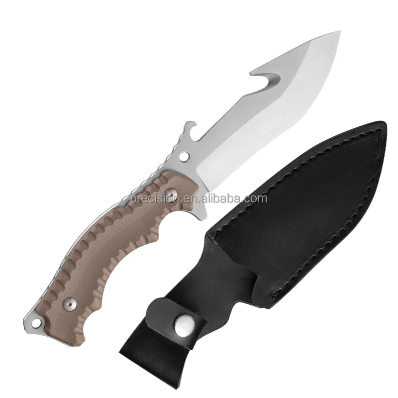 2024 новый продукт G10 Ручка 8CR14 Охотник Кемпинг с фиксированным лезвием охотничий нож кожаным футляром