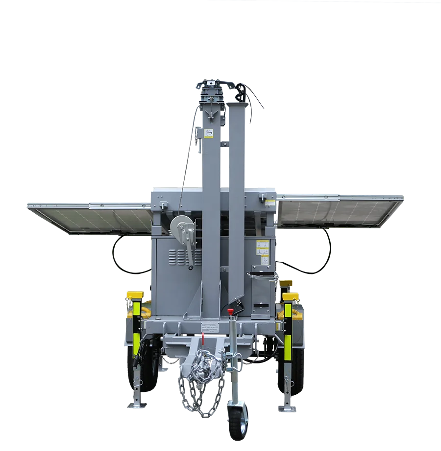 cctv camera solar trailer