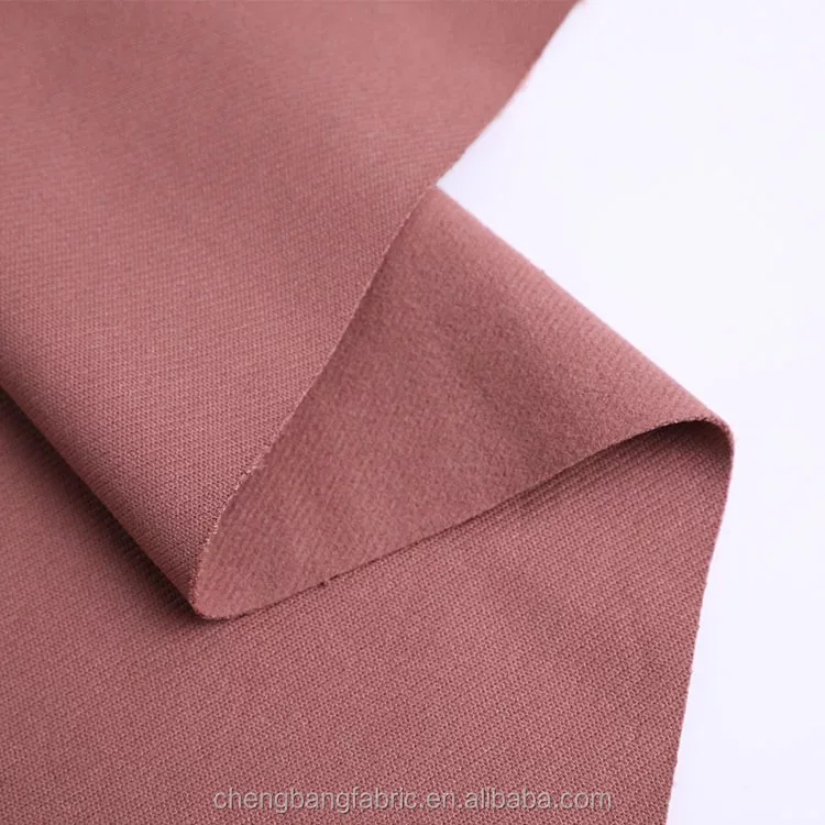 30s Rayon Nylon Spandex One Side Brushed Ponte de Roma Tricot Twill Fabric from Factory Supplier