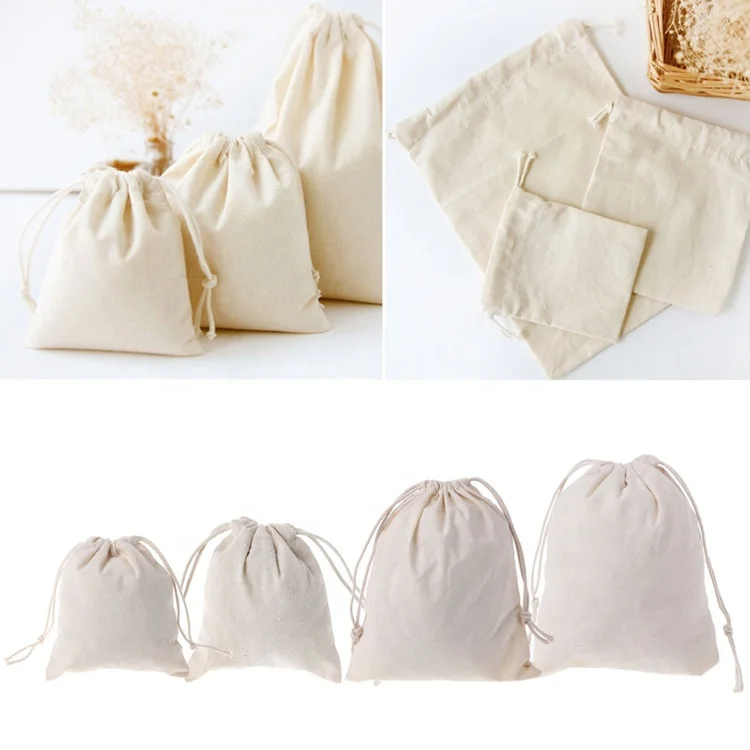 New Fashion Custom Fabric Calico Drawstring Canvas Bags Backpack