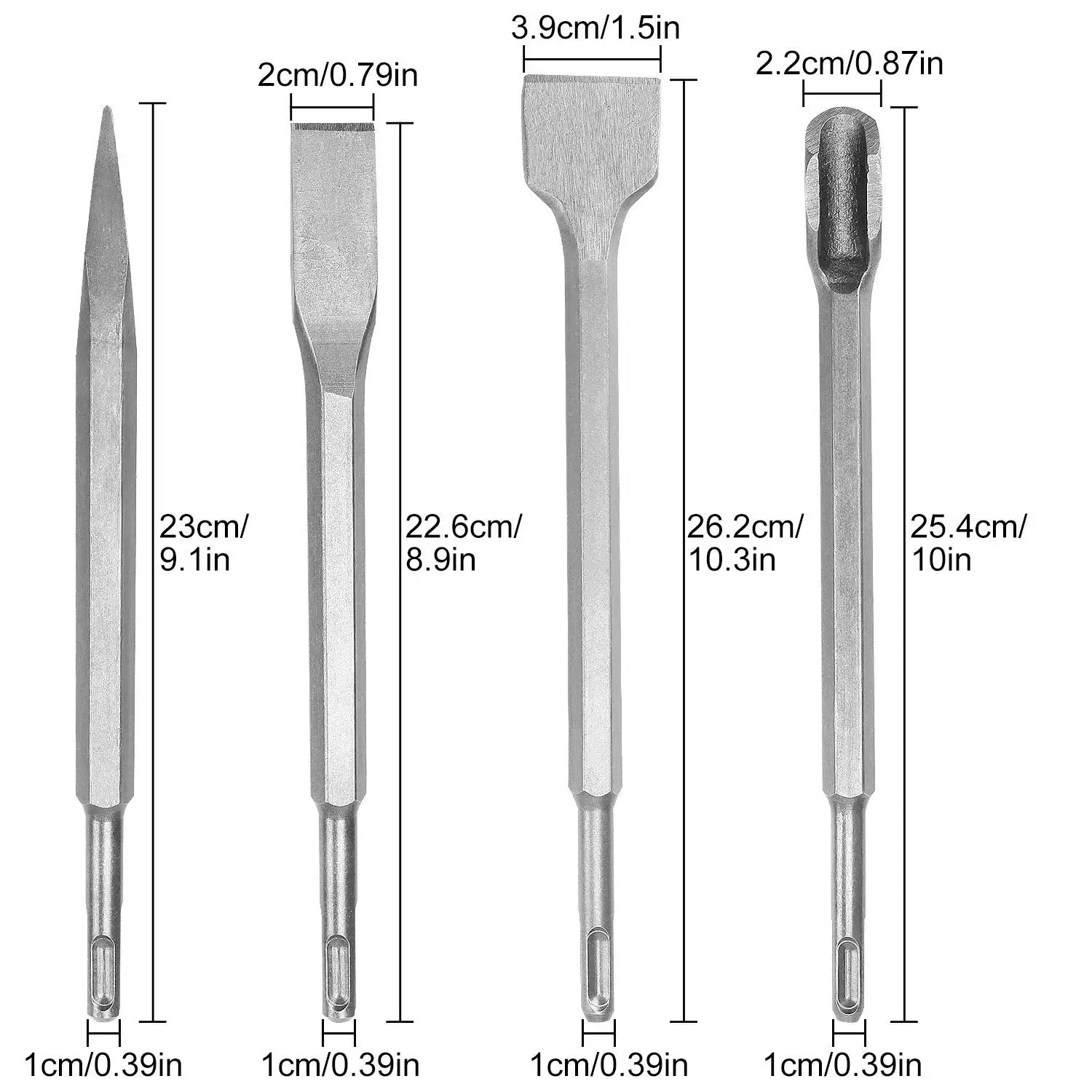 EUROCUT SDS Plus Flat Chisel for Concrete Stone Masonry Wall