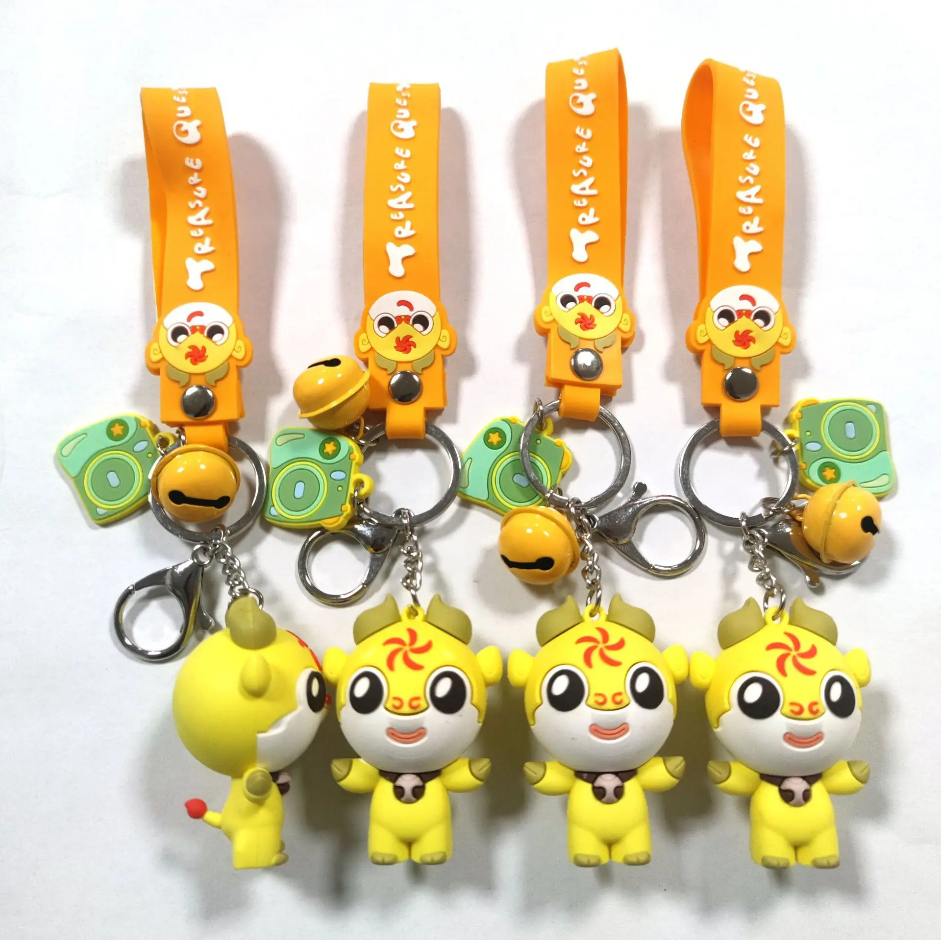 2024 NEW Custom 3d Logo Soft Rubber keychain PVC Keyring Cute Cartoon Character key ring For Promotion Gift