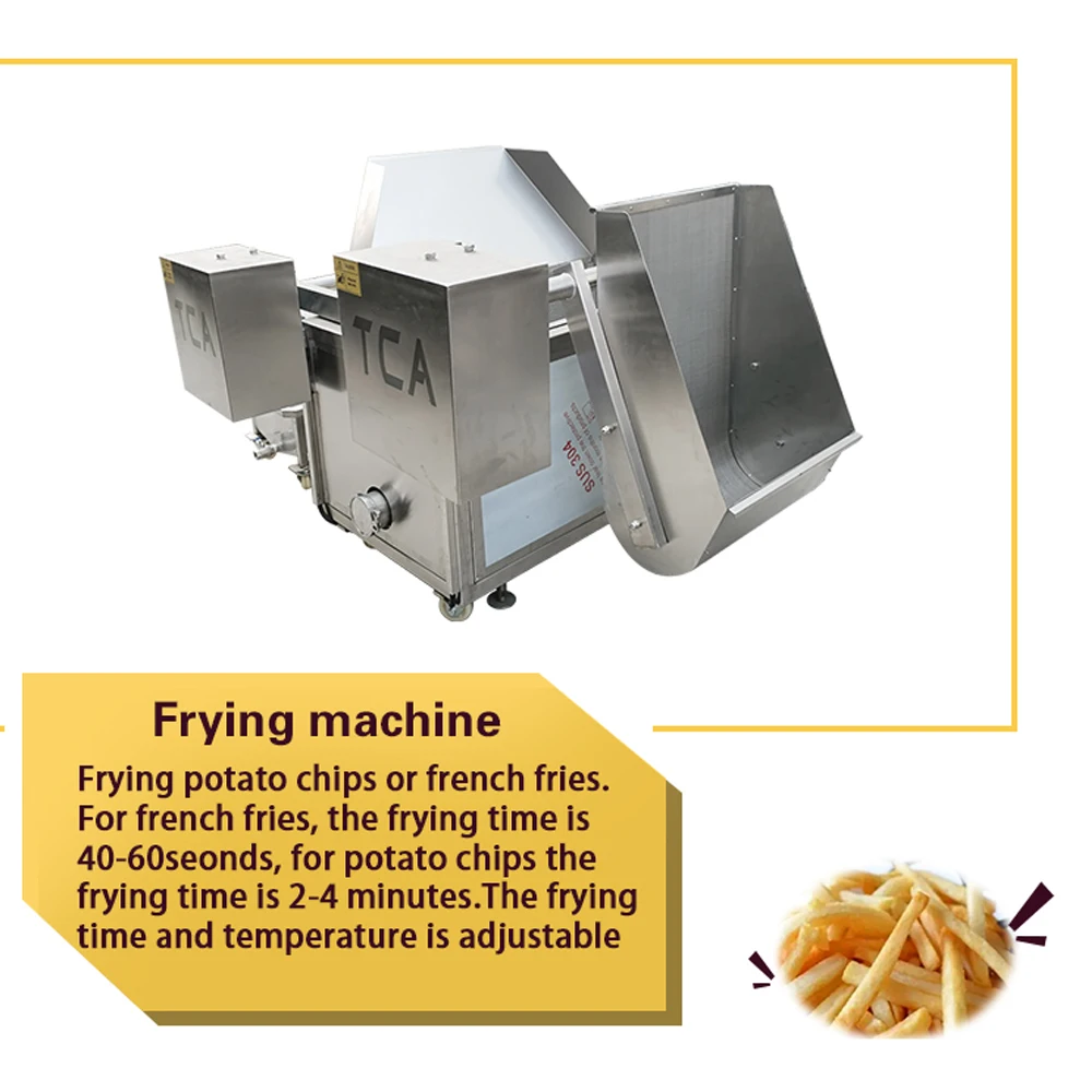 TCA commission potato french fries making machinery frozen french fries production line