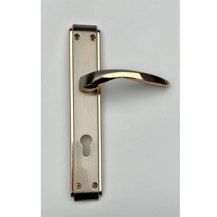 Light luxury European style modern minimalist bedroom anti-theft door wooden door handles with key lock