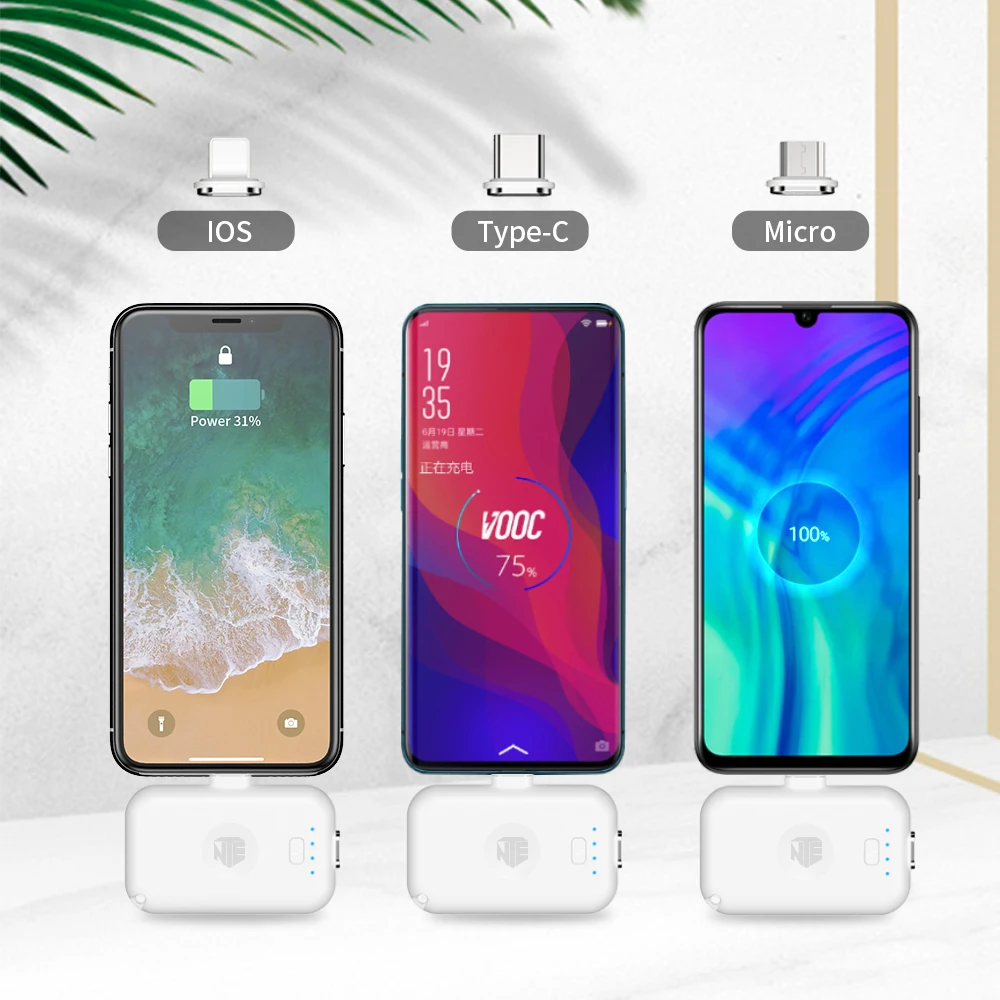 Wholesale IPSKY mobile phone travelling Portable magnetic qi wireless charger finger power bank 4 in 1 small mini powerbank