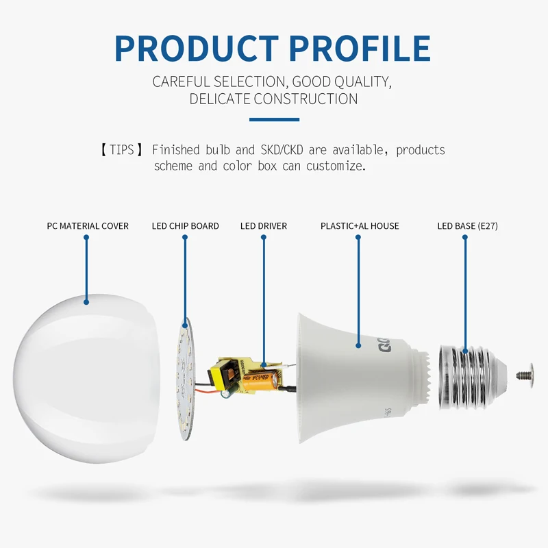 LED Light Bulb Parts from Pakistan Less than 1 Dollar Offering Lighting and Circuitry Design Solutions