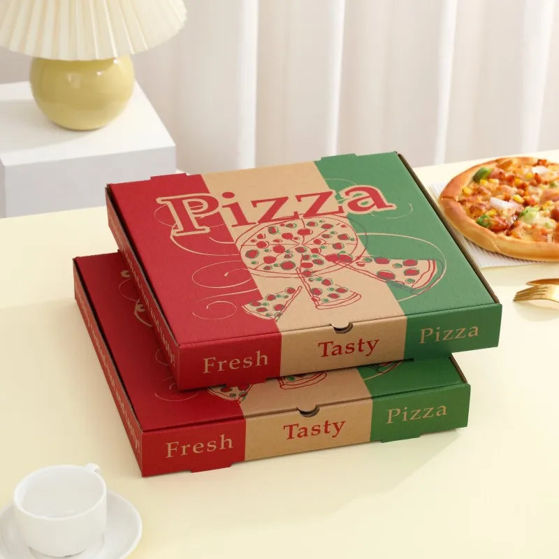 Wholesale takeaway pizza box Price Cheap Wrapping paper logo Custom pizza box