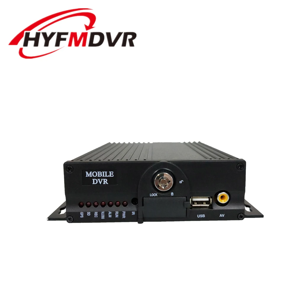HYF High quality car mobile dvr 4ch video recorder dual sd card mdvr For truck/bus/taxi/car