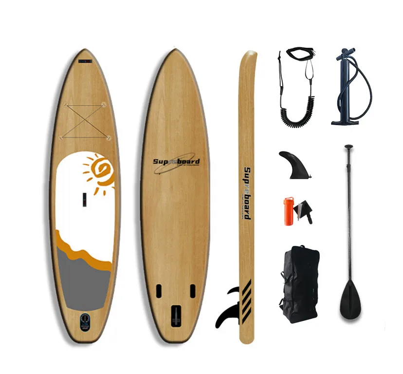 Дропшиппинг, надувная доска для серфинга стоя, деревянный вид, надувная доска для серфинга стоя, доска для серфинга готов к отправке