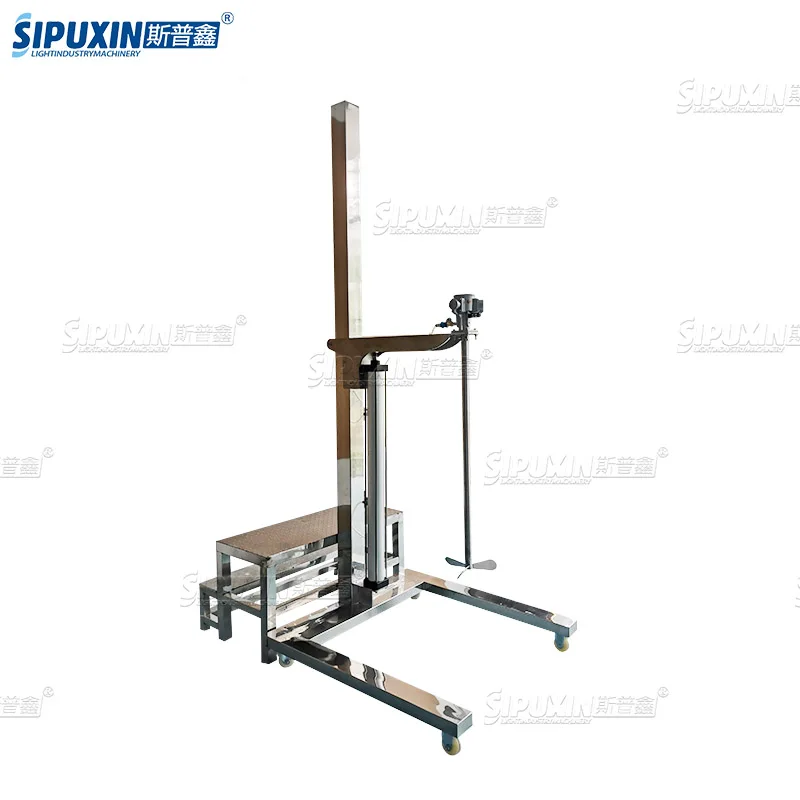 manual Lifting Air Agitator Blender Stirrer Pneumatic Paint Mixer With Stand Coating Mix Ink Glue Mixing Machine