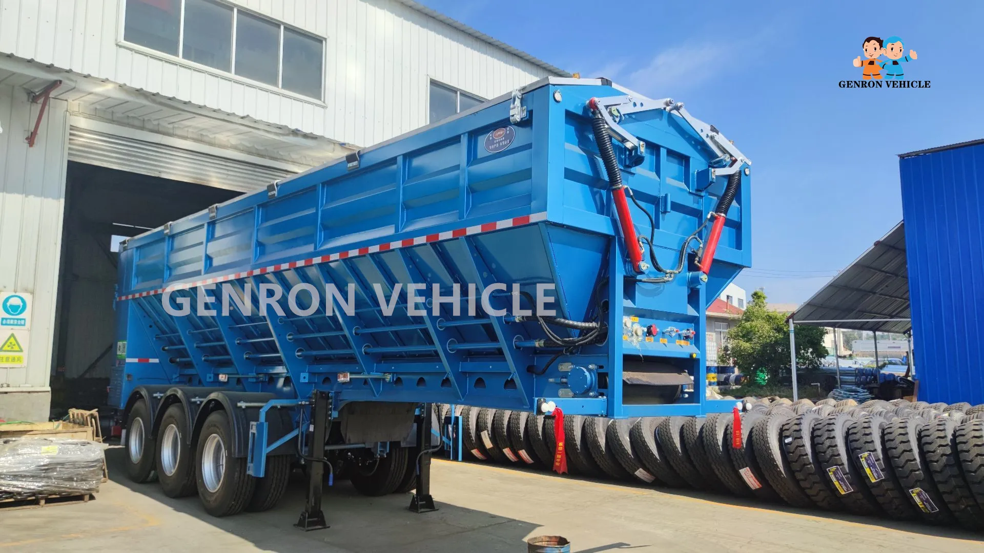  Лидер продаж полуприцеп для опрокидывания короночного типа Малайзии от Genorn