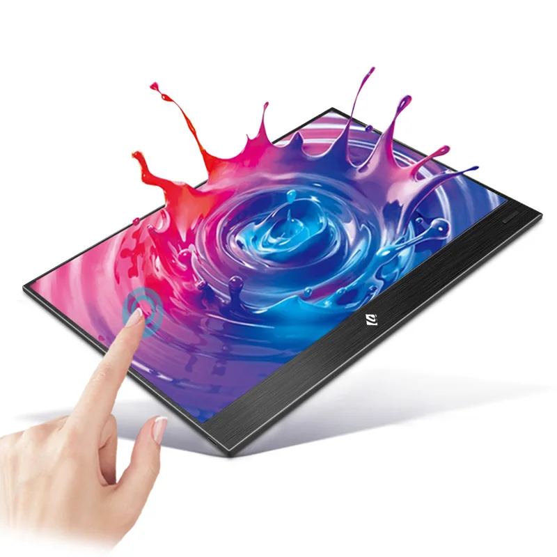 
15.6 inch touch screen portable monitor Ultra thin IPS FHD for phone mobile PC laptop device with Type-c interface 