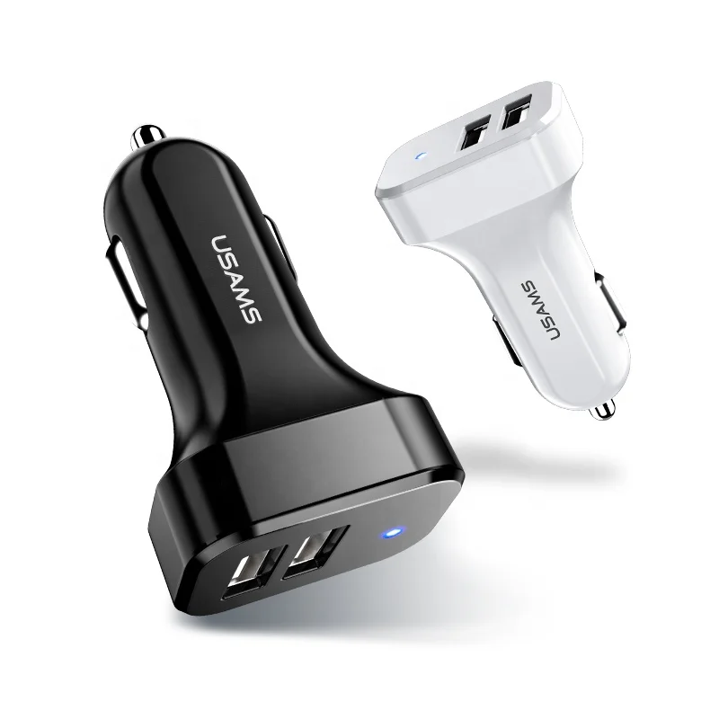  USAMS US-CC087 2.1A двойное USB Автомобильное зарядное устройство C13 зарядка автомобильное планшет MP3 / MP4 плеер 1 X Видео игровой электрический