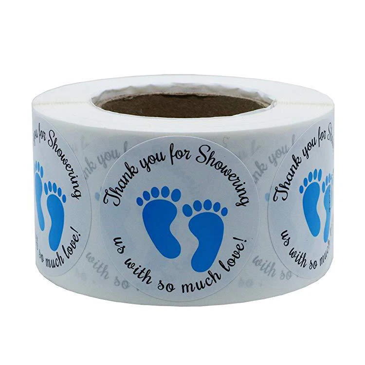 
Custom chemical adhesive label sticker roll No smoking printed label paper 