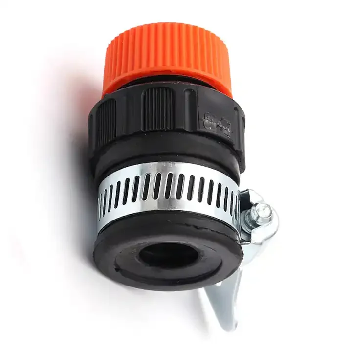 Garden Irrigation Accessories Adaptor 1/2' Garden Quick Splice Plastic Fast Flexible Quick Hose Connector With Iron Clip