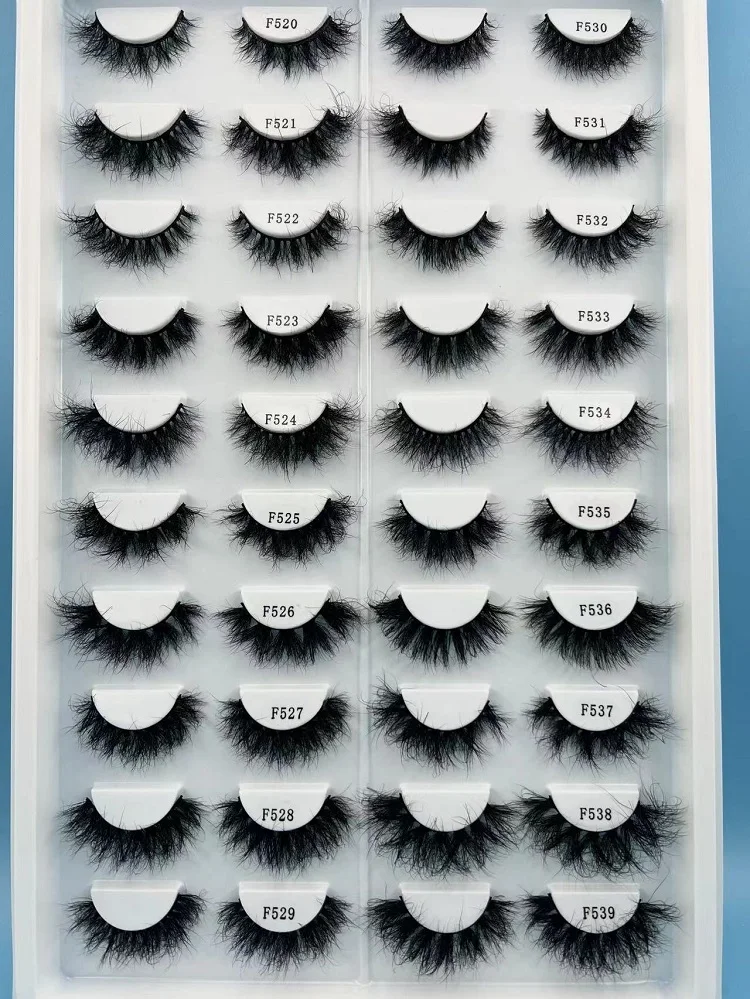 Wholesale 15mm Natural False Eyelashes 3D Layered Effect Real Siberian Mink Fur Fake Eyelashes Handmade Strip Eyelashes Reusable