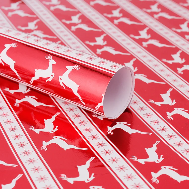 Christmas gift wrapper custom wrapping paper for packaging