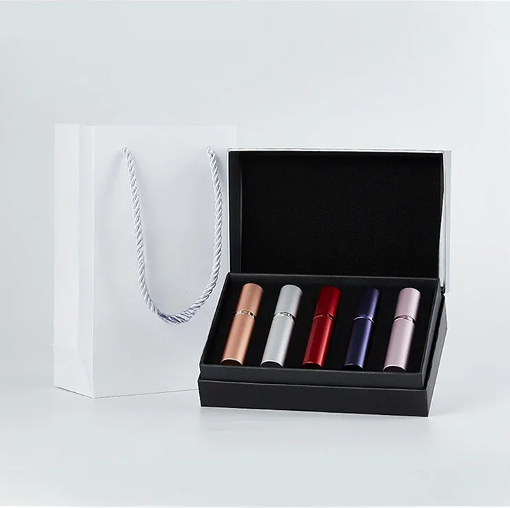 Supplier mini 5ml 7ml 10 ml easy carry empty bottom fill refillable aluminum perfume bottle with twist atomizer spray