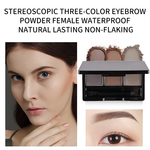 Long lasting Eyebrow powder 3 Colors eyebrow powder Makeup palette Eyebrow