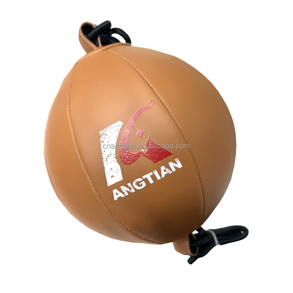 angtian manufacturer wholesale boxing double end punching bags/ double ended speed ball/ double end bags kit with pump