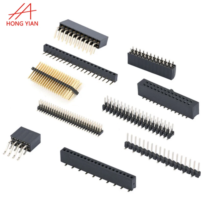 2.0mm Pitch Dual Rows Pin Header 2*10 pins Vertical Right Angle 10 22 20 30 40 pin Female Header Connector