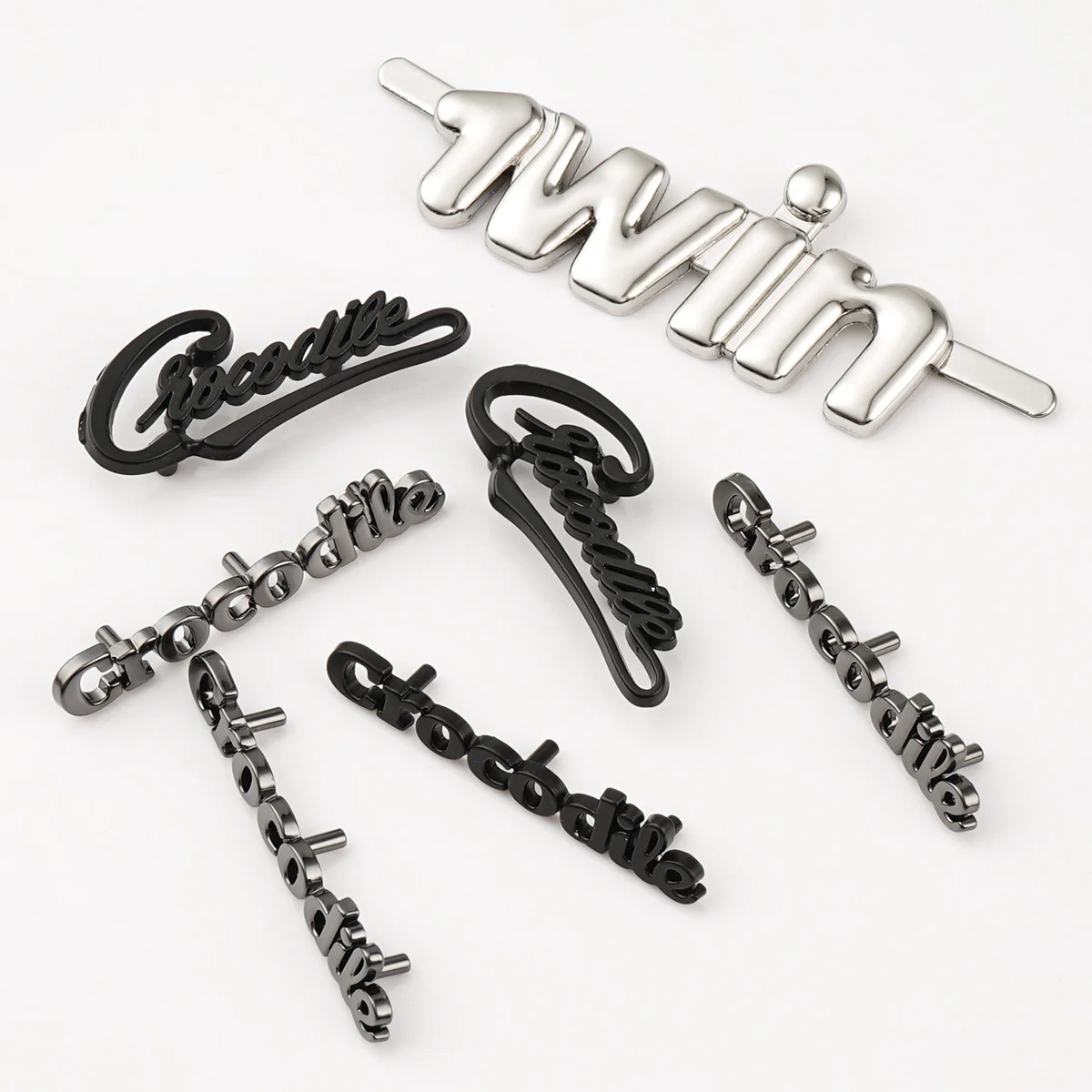 Handbag Accessories Design Metal Label Logo Wallet Clothes Custom Metal Plate Logo Gold Brand Metal Letter Logo for Bag