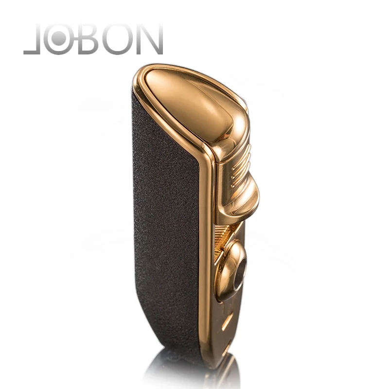 JOBON smoke оптовая продажа многоразовая зажигалка с тремя синими пламенями Бутаном газовыми сигаретами горелками