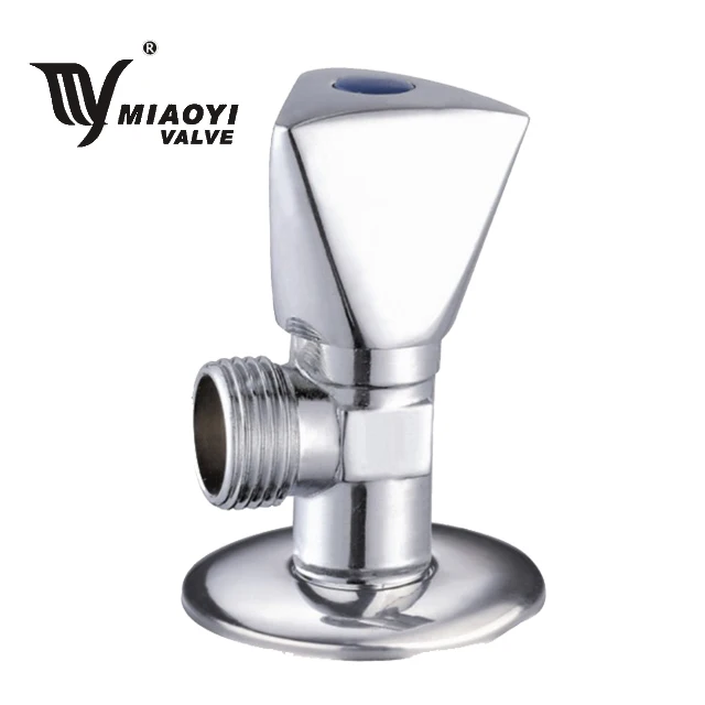 brass angle valve toilet stop mount cock plastic handle and brass cartridge