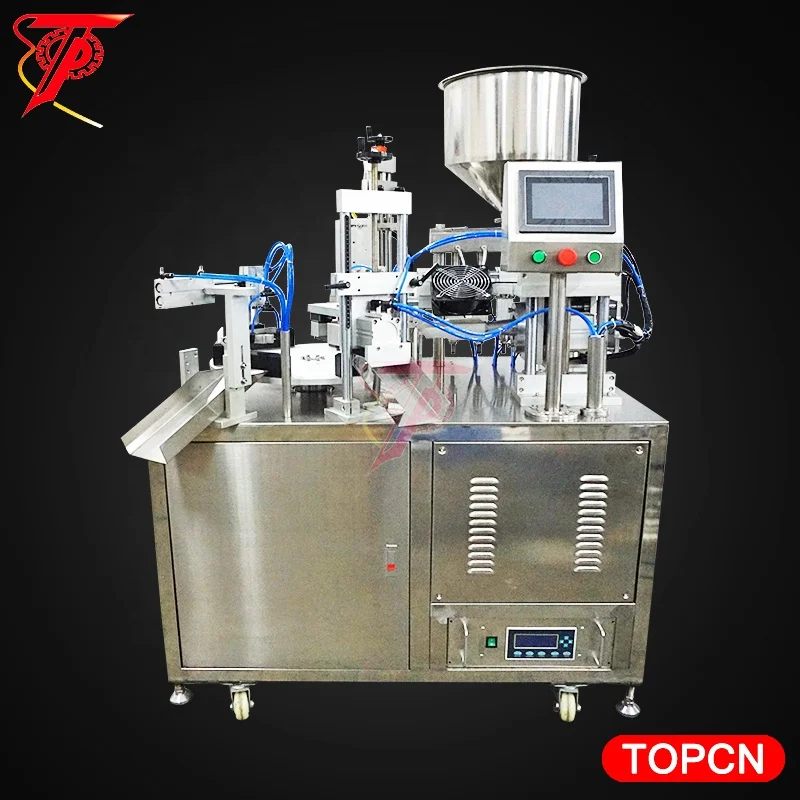 
Ulatrasonic automatic 5 7 strips ampoule plastic cosmetic tube filling and sealing machine for paste or cream tube filler sealer 