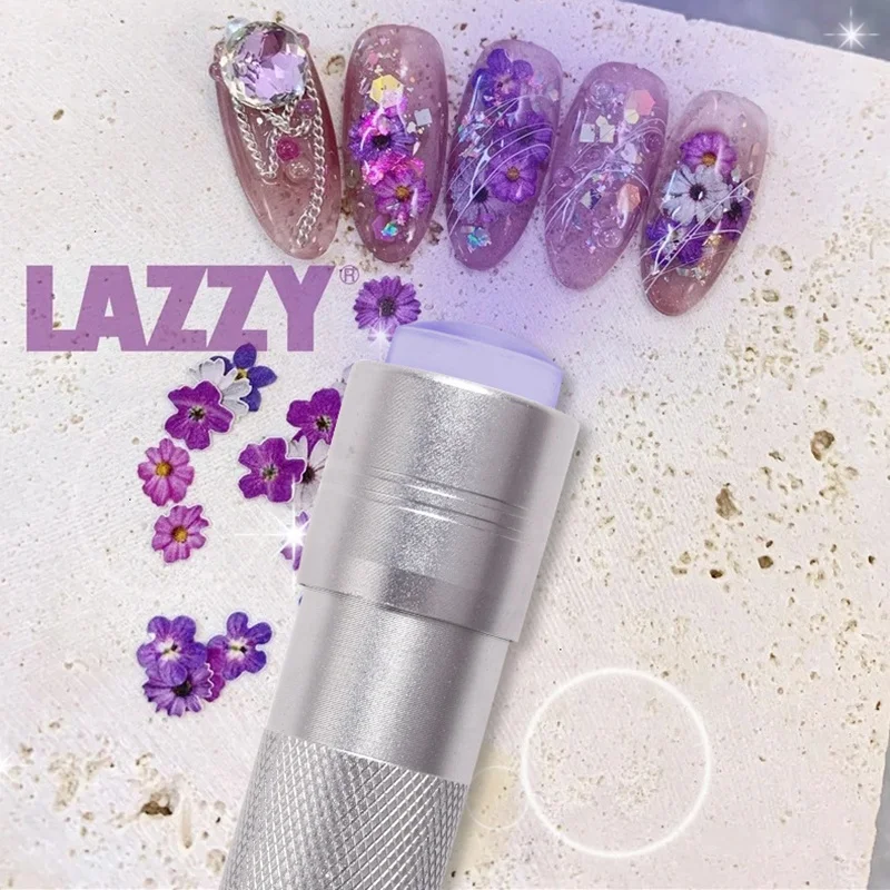 Wholesale mini 12 led uv lamp nail equipment polish dryer machine finger led nail lamp with stamper silicone head