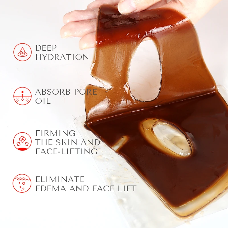 Private Label Vegan Crystal Collagen Hydro Moisture Hydrating Sheet Sleep Gel Facial Masks White Manufacturer