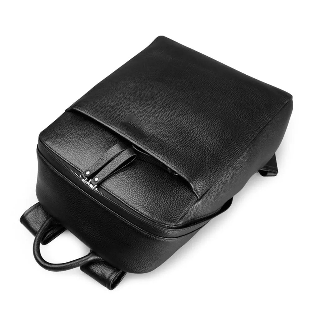 Custom Made New Smooth Stylish roomy medium Luxe Pu Leather Backpack Bag