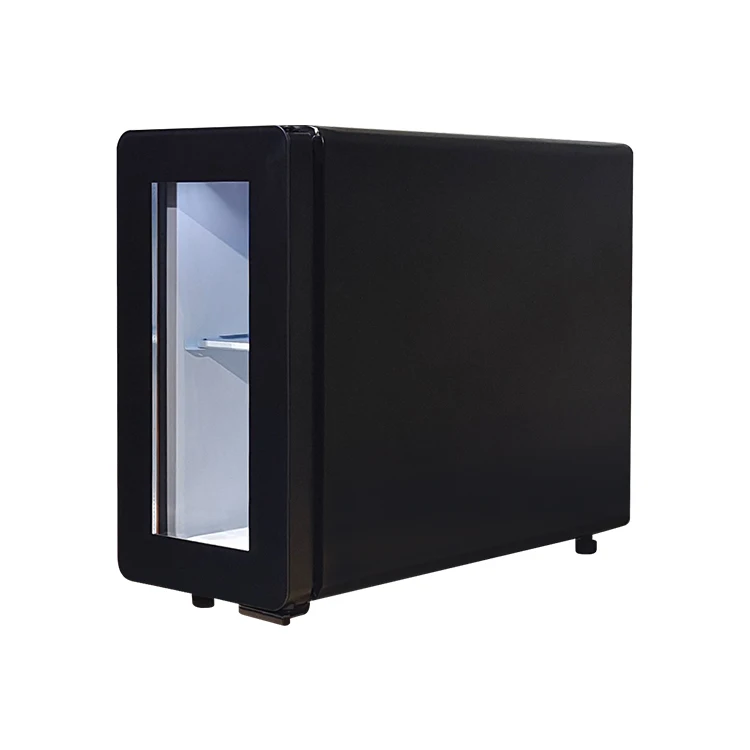 Meisda SC08E Small Milk Fridge Glass Door 220V Compressor ROHS Certified Display Cooler for Coffee Machines