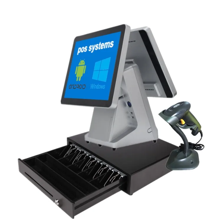 Любит Pos компьютер с сенсорным экраном Windows системы 15 дюймов термопринтером