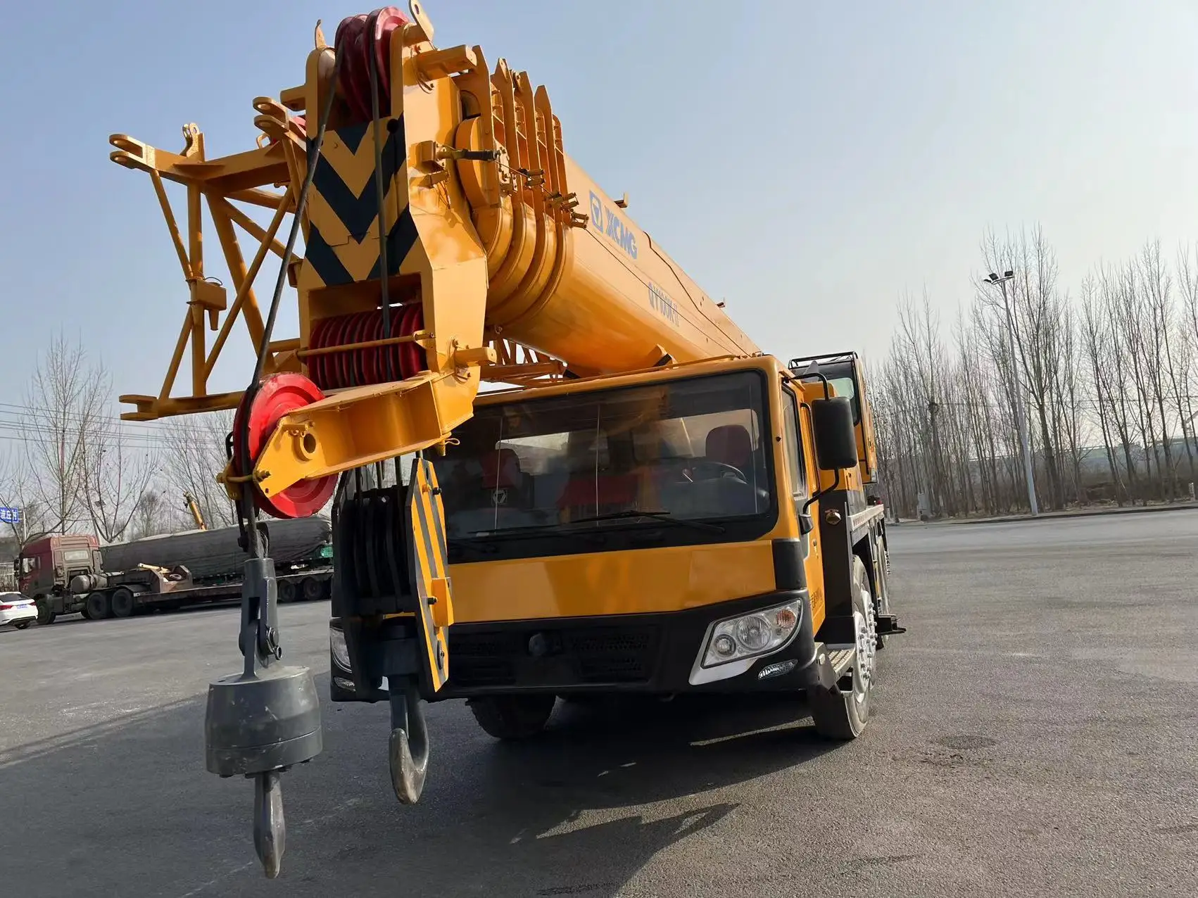 Используемый XC MG 100ton мобильный гидравлический QY100K автокран цена/гидравлический