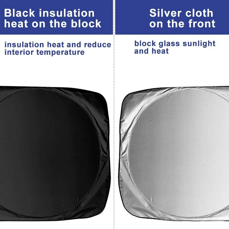 150*80cm Universal Car Front Windscreen Visor Can Shade the Sun Cut Off Ultraviolet Rays Reduce Temperature