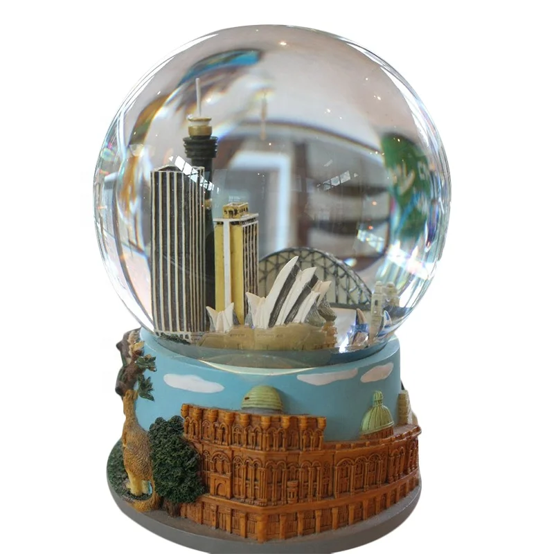 Australian Style Sydney Opera House Snow Globe Landmark Water Globe For Souvenir