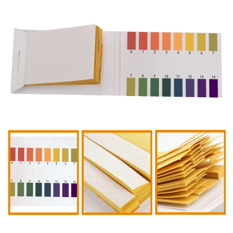 Тест-полоски для определения pH 1-14 прибор проверки остроты зрения ручной из ПЭТ 80 шт. прост в использовании