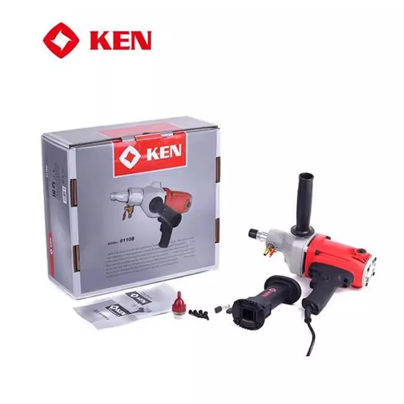KEN 6110B High Powered Diamond Core Drill Machine Hot Sale 110mm Corded Diamond Core Drilling for Concrete